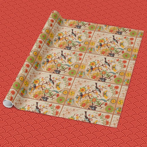 Birds and Butterflies Wrapping Paper