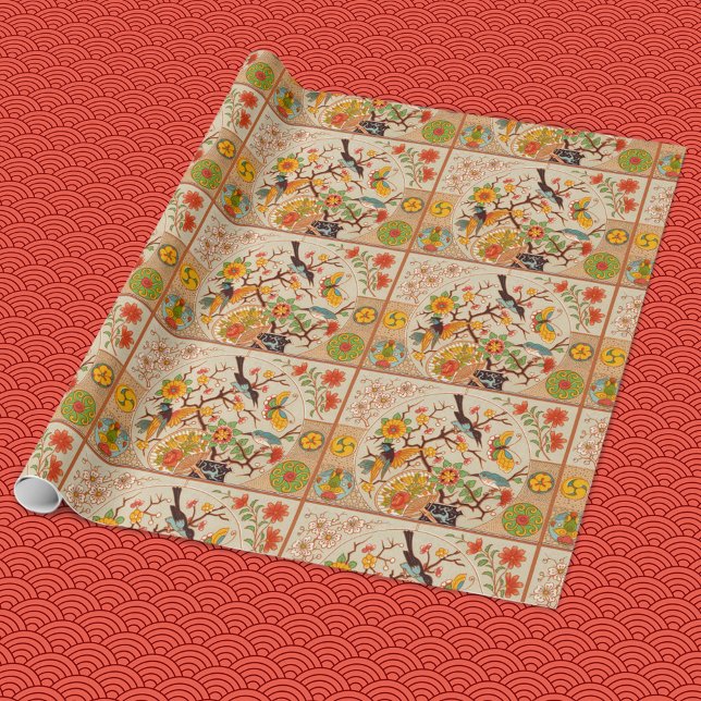 Birds and Butterflies Wrapping Paper (Creator Uploaded)