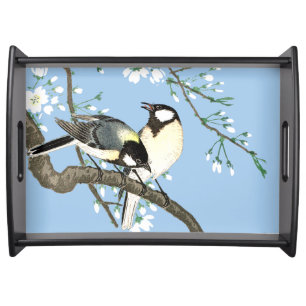 Birds and Cherry Blossoms Ohara Koson Serving Tray