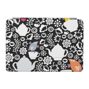 Birds and cups pattern iPad mini cover