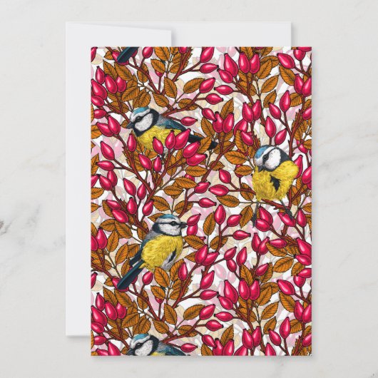 Birds and dog rose hips (Front)