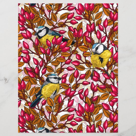 Birds and dog rose hips (Front)