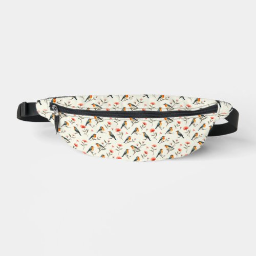 Birds and Flowers Fanny Pack