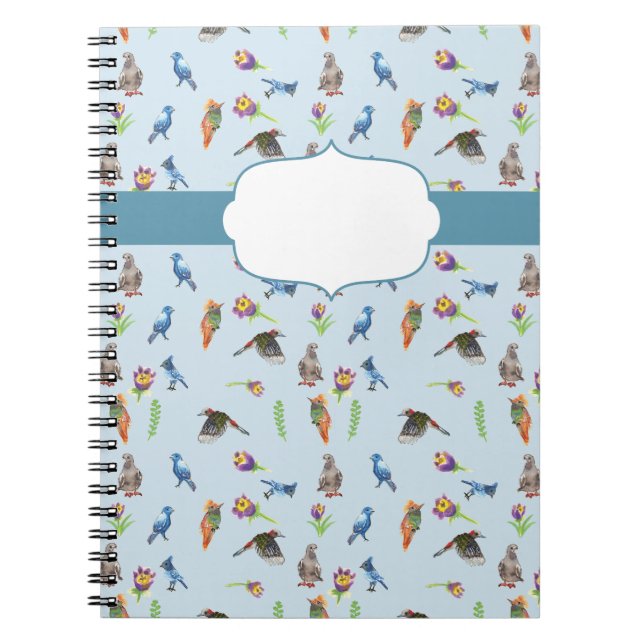 Birds and flowers notebook (Front)