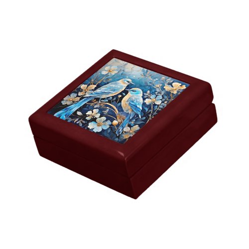 Birds and flowers ornamental and beautiful gift box