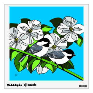 Birds And Flowers Wall Decal