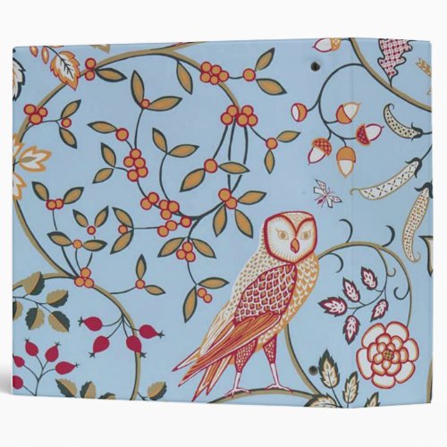 Birds and Flowers William Morris 3 Ring Binder