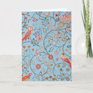 Birds and Flowers, William Morris Card