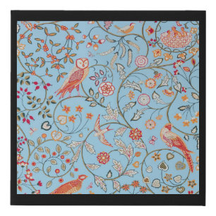 Birds and Flowers, William Morris Faux Canvas Print