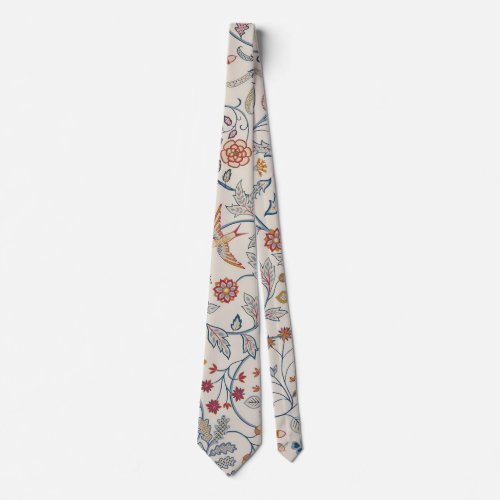 Birds and Flowers William Morris Neck Tie