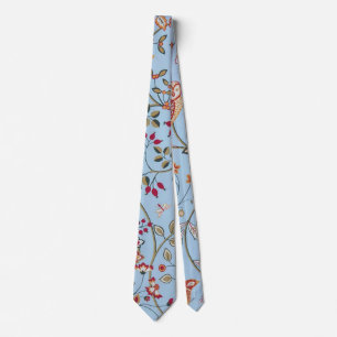 Birds and Flowers, William Morris Neck Tie
