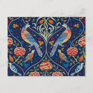 Birds and Flowers, William Morris Postcard