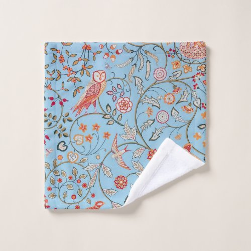 Birds and Flowers William Morris Wash Cloth