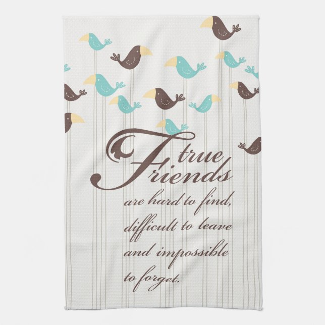 Birds and Friends Towel (Vertical)