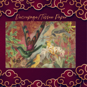 Birds and Greenery Tissue Paper