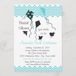 Birds and Kites Bridal Shower Invitation