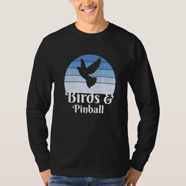 Birds And Pinball   T-Shirt (Front)