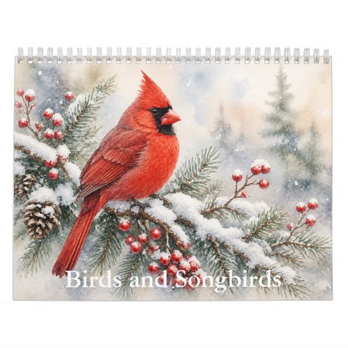 Birds and Songbirds Calendar
