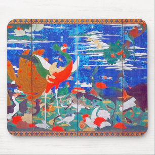 Birds, Animals, and Flowering Plants(Left) Jakuchū Mouse Pad