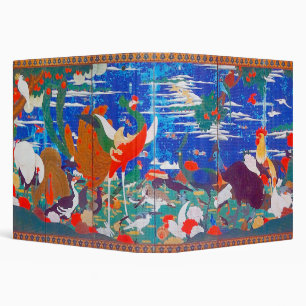 Birds, Animals, & Flowering Plants (Left) Jakuchū 3 Ring Binder