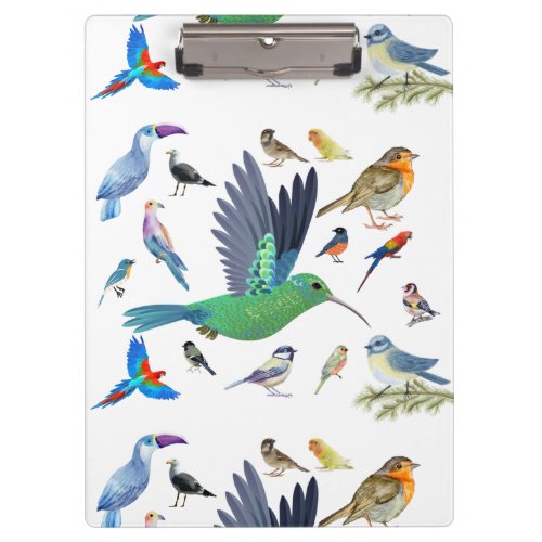 Birds are beautiful animals clipboard