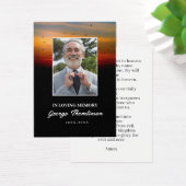 Birds At Sunrise Photo Mini Prayer Card (Desk)