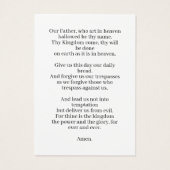 Birds At Sunrise Photo Mini Prayer Card (Back)