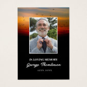 Birds At Sunrise Photo Mini Prayer Card (Front)