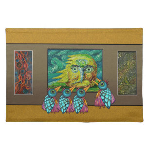 Birds At the Gallery Cloth Placemat