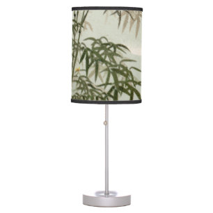 Birds Bamboo Asian Japanese Vintage Table Lamp