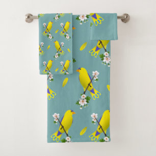 Birds Bath Towel Set