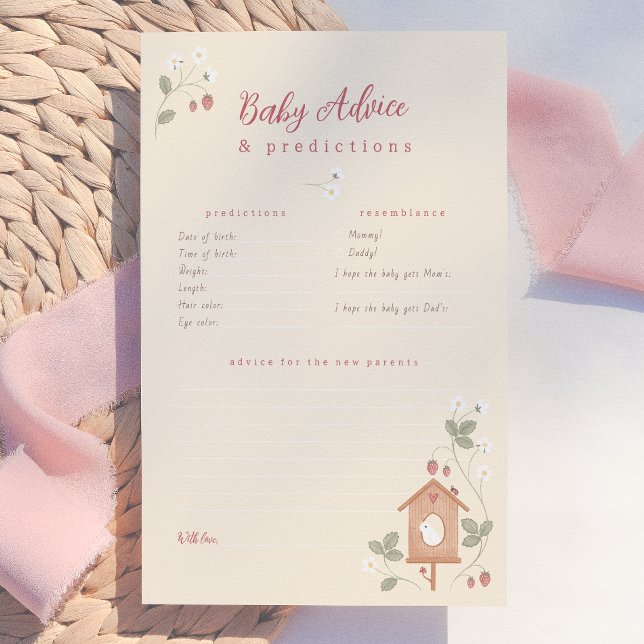Birds & Berries Baby Predictions & Advice Game (Creator Uploaded)
