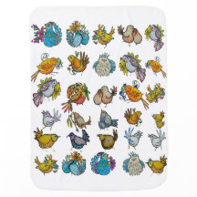 Birds & Birdies Baby Blanket