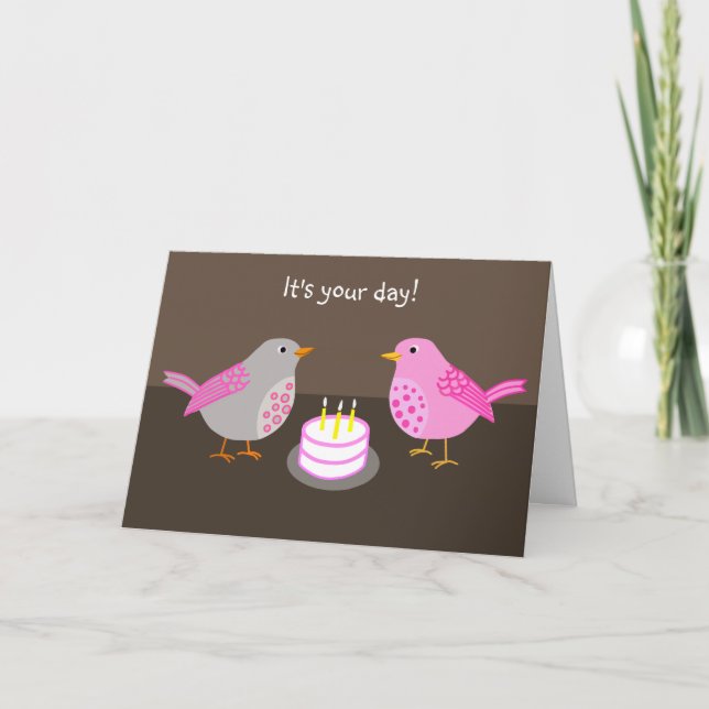 Birds Birthday Card (Front)