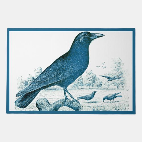 Birds Blackbird Crow Rug