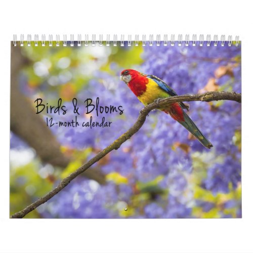 Birds  Blooms 12 Month Calendar