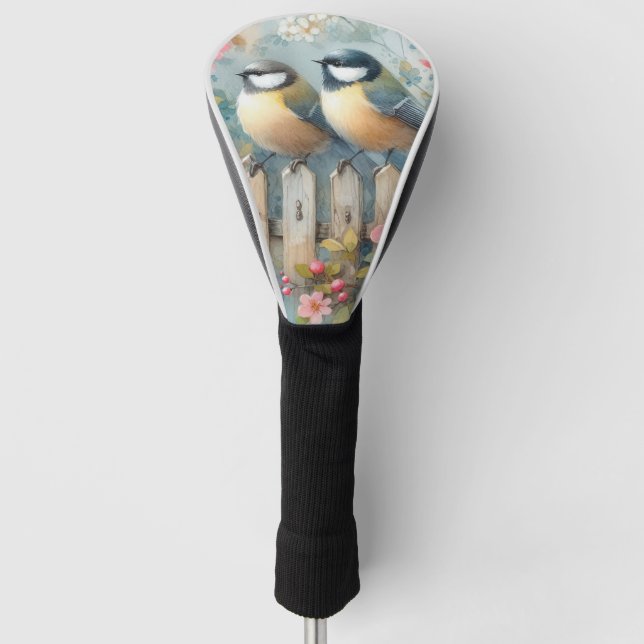 Birds & Blooms Golf Head Cover (Front)