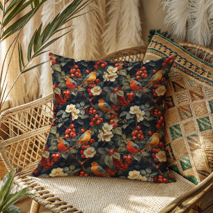 Birds & Blooms Pillow Autumn Gift for Their Home