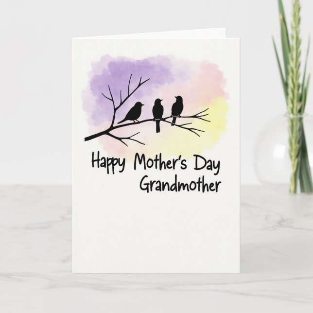 Birds Branch Sweet Mothers Day Card (Front)