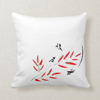 Birds & Branches Throw Pillow
