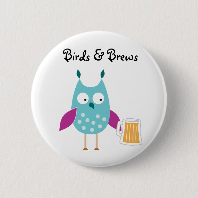 Birds & Brews button (Front)