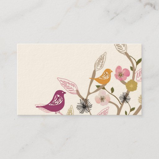 Customizable Birds Business Card