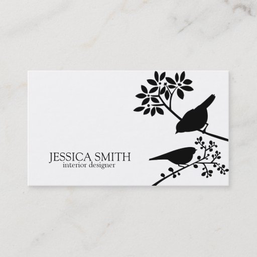 Customizable Birds Business Card