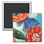 Birds &amp; Butterfiles No 9 Magnet at Zazzle