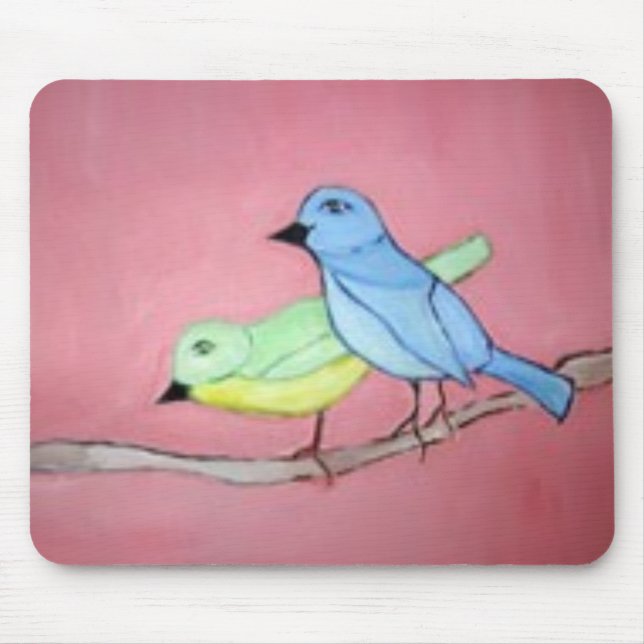 birds by the world of eric mouse pad (Front)
