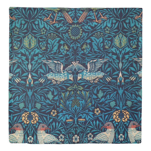 Birds by William Morris Duvet Cover (Front)