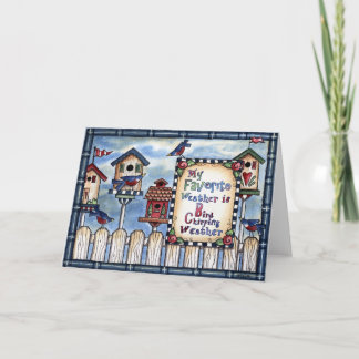 Birds Chirping - Greeting Card