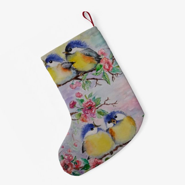 Birds Christmas Stocking (Back (Hanging))