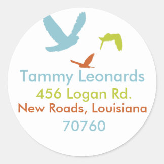 Birds Classic Round Sticker