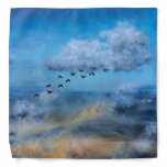 Birds Clouds Autumn Sky Ornithologist Nature Chang Bandana